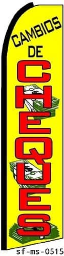 CAMBIOS DE CHEQUES X-Large Swooper Feather Flag