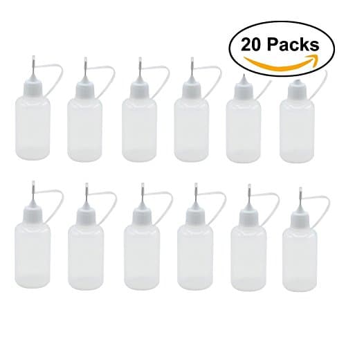 20Pcs 30ml Precision Needle Tip Glue Bottle Applicator DIY Quilling Tool Precision Bottle