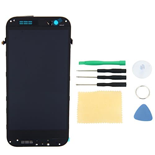 Vamery Replacement Display LCD & Touch Screen Digitizer Assembly with Frame for HTC M8 + Repair Tools (Gray)