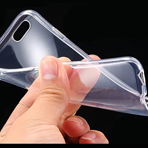 JUNCE Ultra Thin Slim Crystal Clear Soft TPU Cover Case Skin for 4.7" iPhone 6 6S Clear Cases