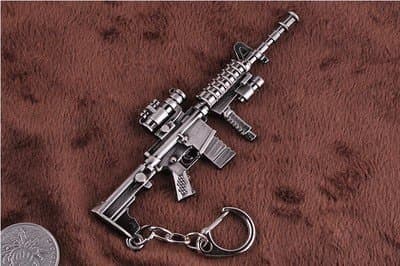 CF through firewire games around weapons fire kirin bazooka M4A1 with wheel AK47 QiangMo key chain pendant