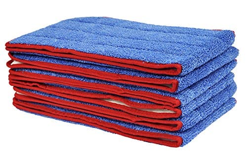 CleanAide All Purpose Mega Microfiber Mop Pads for 24 Inch Plate 6 Pack
