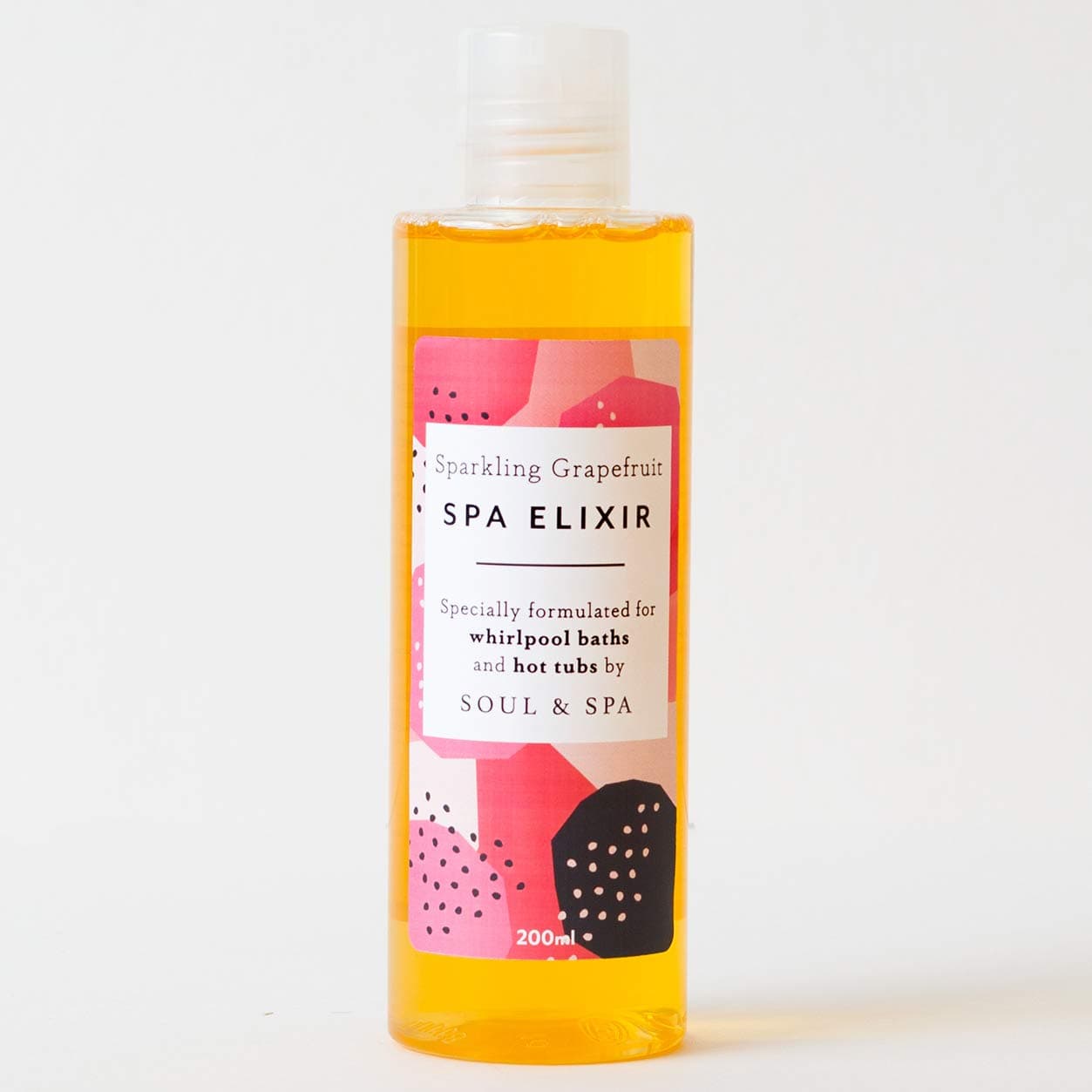 Sparkling Grapefruit Spa Elixir For Hot Tubs & Whirlpool Baths Fragrance Scented Low Foam Bath Foam Aromatherapy Vegan Spa Scents Soak Aromatherapy Relaxing