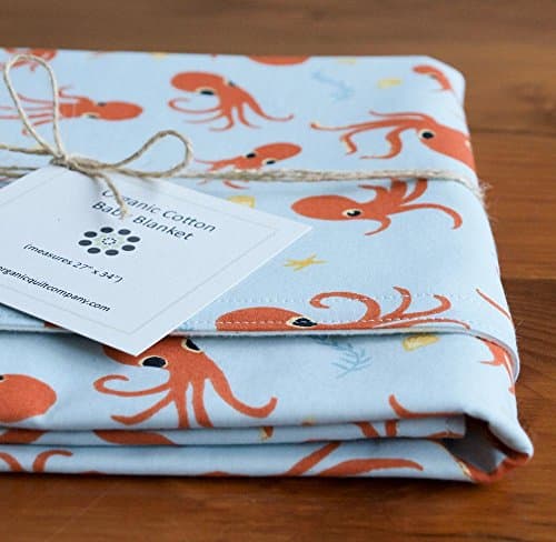 Organic Baby Blanket, Octopus
