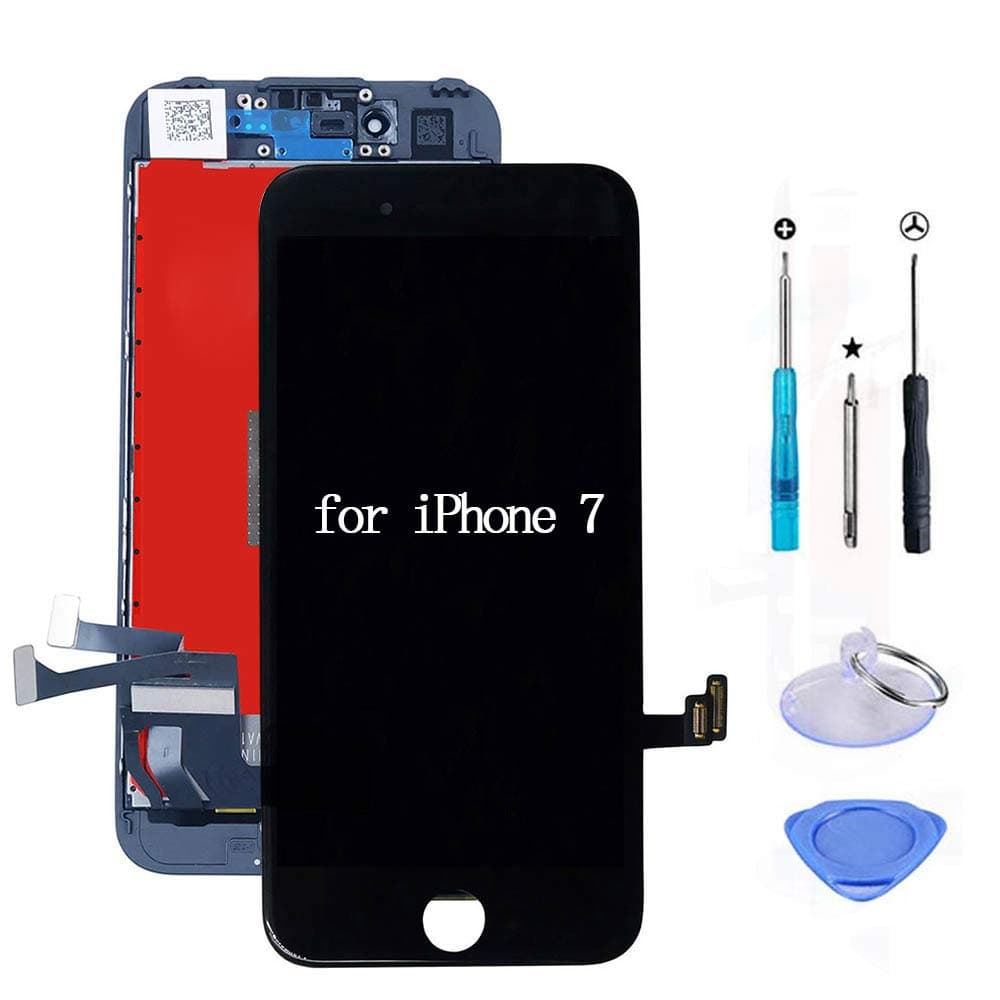 URSEND for iPhone 7 LCD Digitizer Screen Replacement Display Touch Assembly Black (4.7'') with 3D Touch + Free Repair Tools Kit