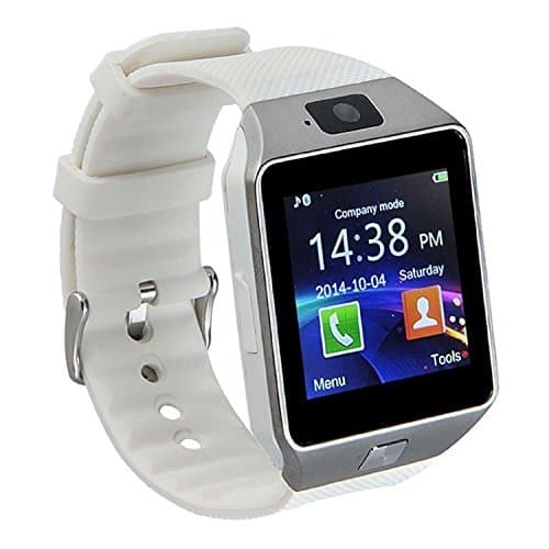 DZ09 Bluetooth Smart Watch with Camera&TF/SIM Card- touch Screen Android Children's watch(White)