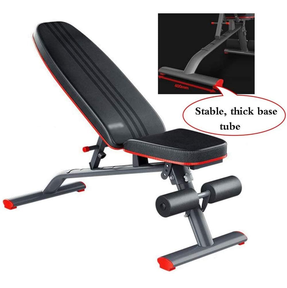 AJH Adjustable Dumbbell Bench Bench Press Bench Adjustable Folding Dumbbell Bench sit-ups Home Exercise Crunch Fitness Equipment (Size : 110 40 110cm)