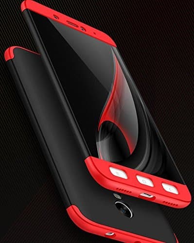 Xiaomi Redmi Note 4X Case, Kolorfish Ultra Thin Full Body 360° Coverage Protection Hard Slim Matte Back Cover Case for Xiaomi Redmi Note 4X (Red and Black)