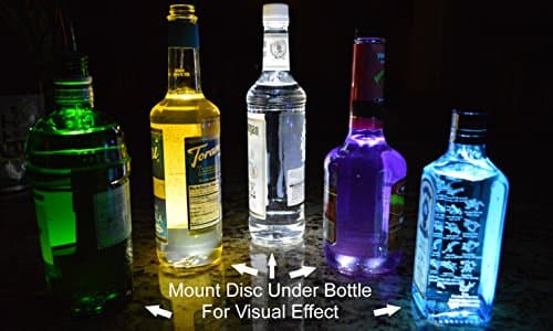 Cool White LED Bottle Glorifier by Digital Liquid (5-Pack) Elegant Ultra Bright 6-LED For Gift, Party, VIP, Cocktail, Wine, Beer, Vodka, Tequila, Rum, Ice Bucket, Glass Vase, Centerpiece, Mason Jar
