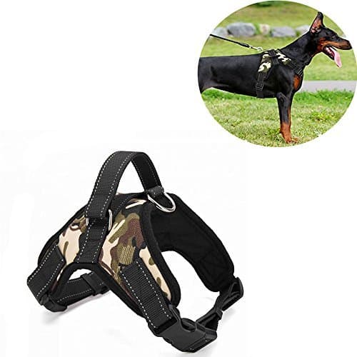 Vinca Mascot No Pull Dog Harness Adjustable Reflective Pet Harnesses with Handle Padded Chest Vest for Small Medium Large Dogs