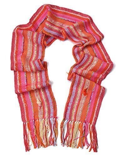 Pink Orange Bohemian Scarf