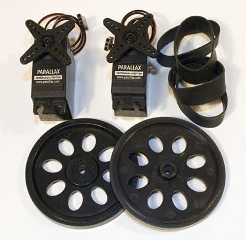 Continuous Rotation Servos and Wheels (2 Sets)