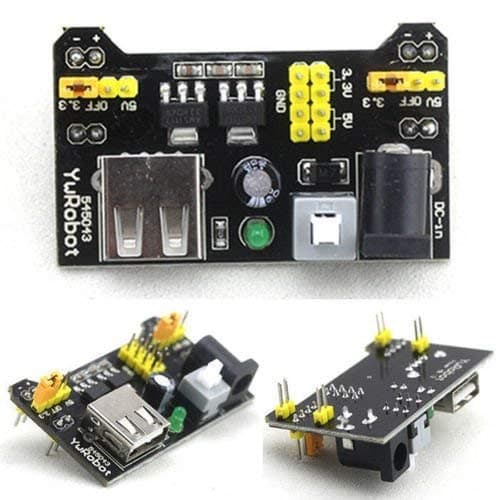 AARIOT Breadboard Power Supply Module 3.3V 5V Solderless Bread Board - MB102