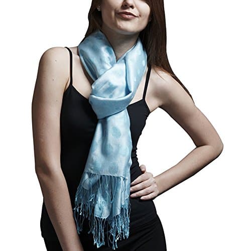 Pashm Soft Pashmina Feel Solid Colour Silk Stole Shawl Scarf - 78"x28"