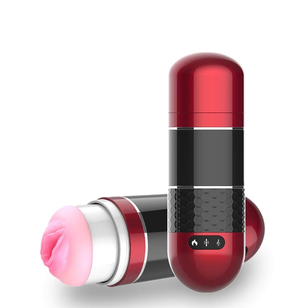 Automatic Electronic Massage Piston Cup Sucking 360° Rotating Cup Pocket Puss-ey Stroker, USB Charging Male Strong Sucking Vibrating Toys Pussy for Men Sexy Underwear for Men