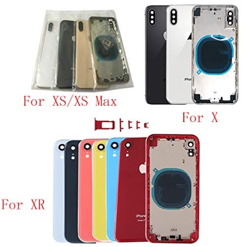 for iPhone X Back Rear Chassis Mid Frame Housing Battery Door Replacement Parts,White