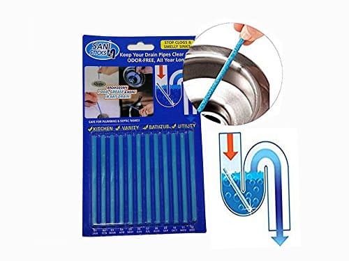 Flytaker 12 Pcs Sink Deodorant Stick Set Magic Clean Sewer and deodorizer For Bathroom & Kitchen Clean