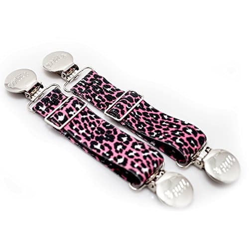 Mitz Accessories Multi-Purpose Boot Straps and Pant Clips - Pink Cheetah