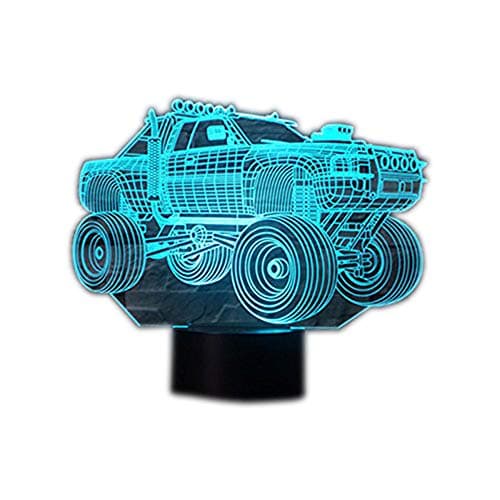 Optical Illusion 3D Lamp 7 Colour Changing SUV