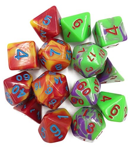 DND Dice Polyhedral Dice Sets for D&D Dungeons & Dragons Role Playing Gaming Dice with Velvet Bags