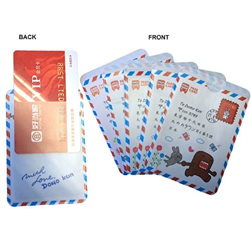 Kupx 5 Pack Random Envelope Double Face Card Protector for Bank Card Id Card Sleeve Best Protection for Contactless Payment Wallet Cards