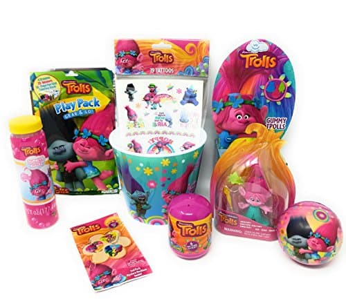Trolls Themed Activity Gift Bucket Basket Bundle