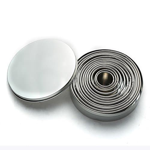 Round Cookie Cutter Fruit Cutter Vegetable cutters Cake cutters Set of 12 by KAISHAN