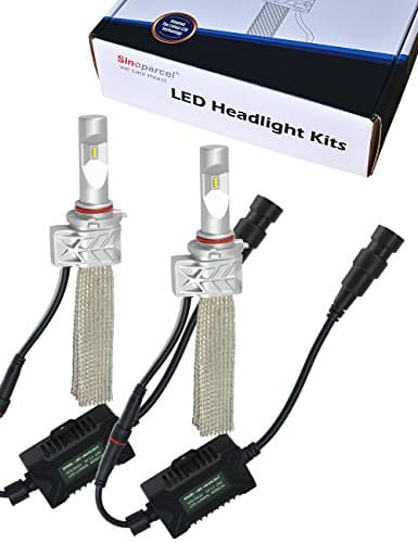 Sinoparcel 9012 LED Headlight Bulb - 8,000 LM (2 Bulbs) - Latest All-in-One Lights Conversion Kit 2 Yr Warranty