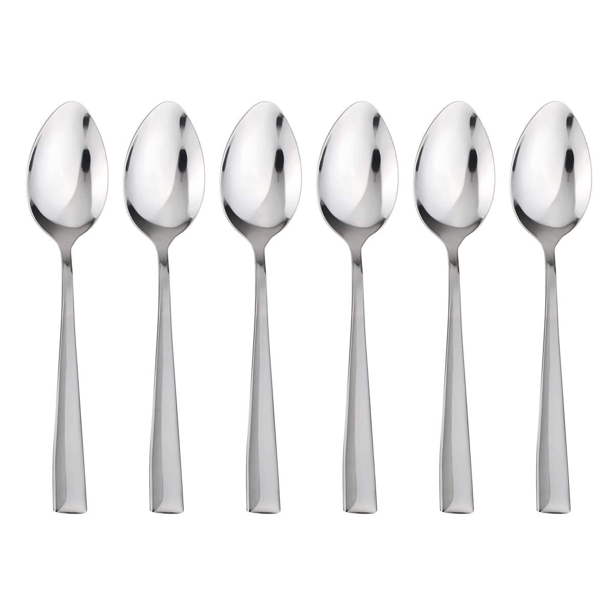Dinner Spoon Set, Lekoton 6 Piece Spoon Set, 8.27 inch Stainless Steel Spoon Set for 6, Dishwasher Safe