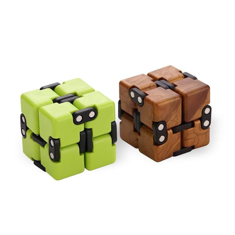 AngelarSea Mini Infinity Cube , Decompression Toy,Cool Mini Light Gadget Best for Reduce Anxiety Puzzle and Kill Time for Kids Teens Adults(2 Pack).