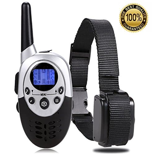 Dog Training Collar with Remote DTC115 - Long Range 1100 Yard 8 Level Shock Vibrate Beep 3 in 1 Mode Rechargeable Water Resistant Electric Collar for Medium Large Dogs-Bonus Training Ebook