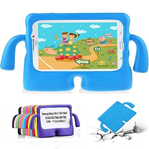 Samsung Galaxy Tab E 9.6 Kids Case-GOSE Light Weight Shockproof Protection Handle Case for Samsung Galaxy Tab E / Tab E Nook 9.6Inch 2015 Tablet (Fit Both WiFi and Verizon 4G LTE Version) (Blue)