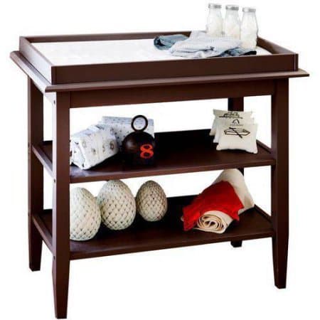 Lolly and Me Universal Open Shelf Changing Table, Espresso