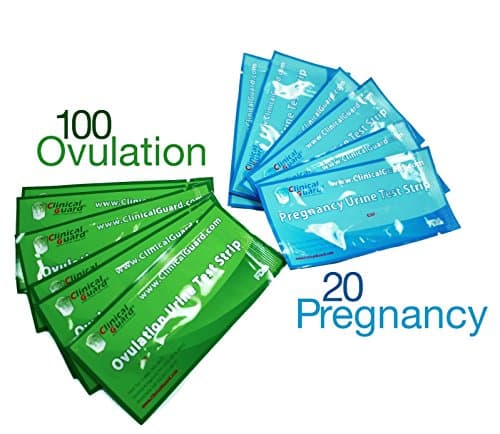 Easy Test, 100 Ovulation Test Strips Lh + 20 Pregnancy Test Strips HCG