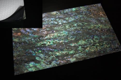 Dragon Paua Shell Enhanced Adhesive Veneer