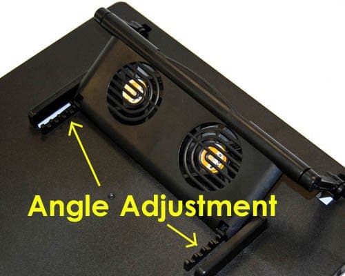 Bytecc Adjustable Quiet Notebook Cooler with 4port USB Hub