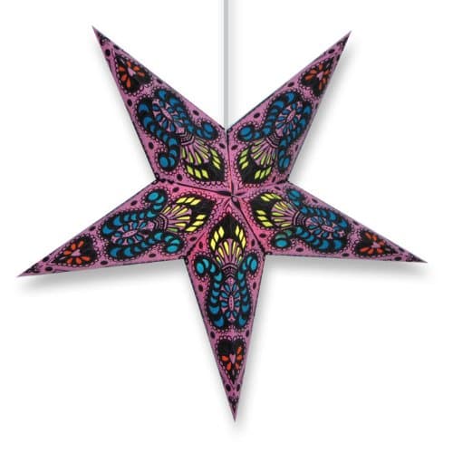 Luna Star Lantern in Pink