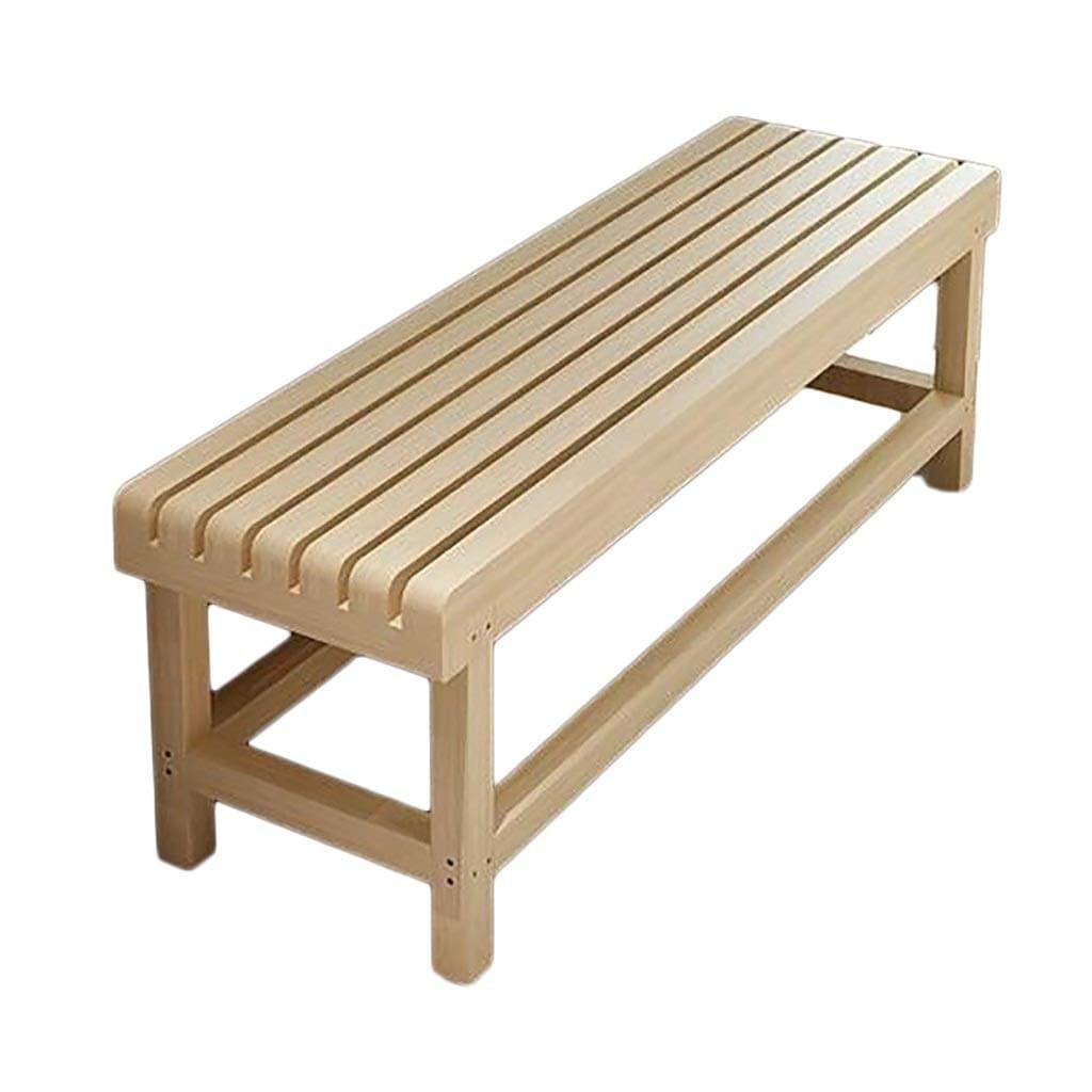 HDHXDS Change Shoe Bench Solid Wood Long Bench, Park Rest Stool Sauna Stool Dressing Room Stool Shoe Rack, for Restaurant Sofa Gym Bedroom Bed End Stool (Size : 90 * 35 * 40cm)
