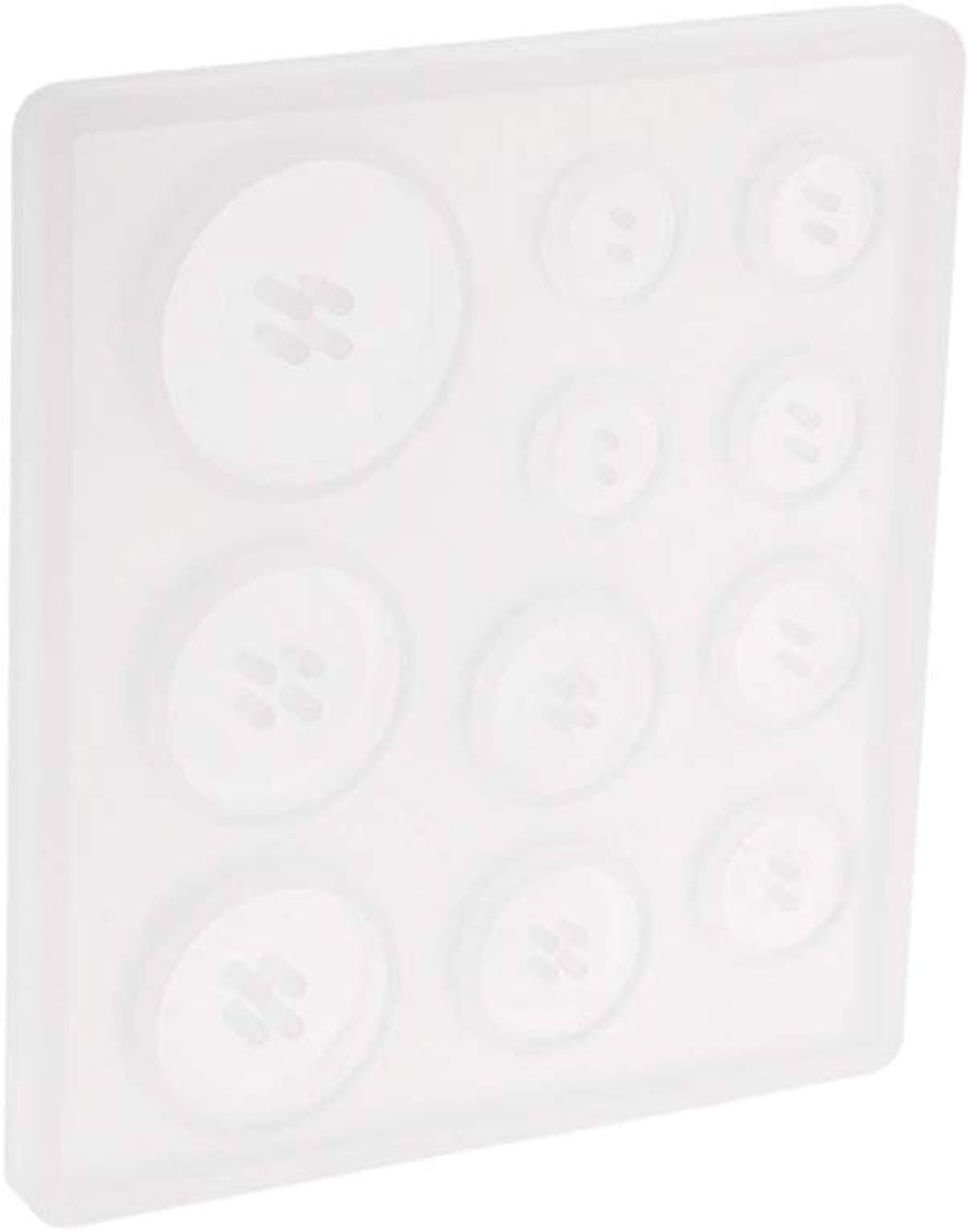 Myriad Choices 1 Sheet/11 Assorted Sizes Button Molds Multifunction Cute Shape Diamond Silicone Mold DIY Jewelry Resin Moulds Epoxy Molding Tool Baking Candy Molds