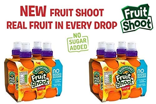 Robinsons Fruit Shoot Low Sugar Orange 4 x 200ml
