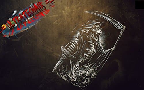 EURO 8 STAGE ANGRY DEATH MULTI LAYER STEP BY STEP AIRBRUSH STENCIL TEMPLATE