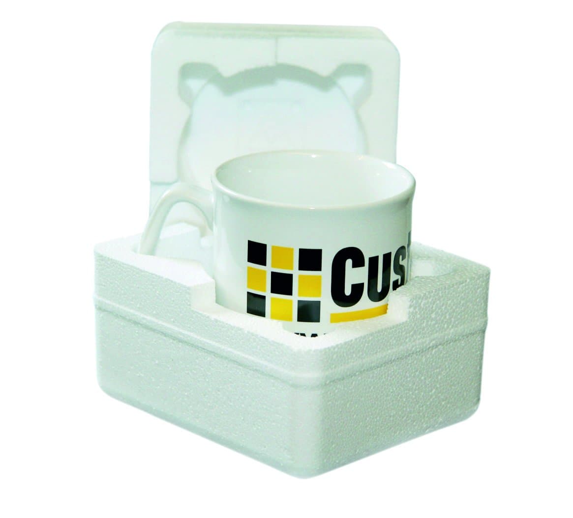 POLYSTYRENE Postal Standard Mug Box Mailer Packaging Pack - Qty 40