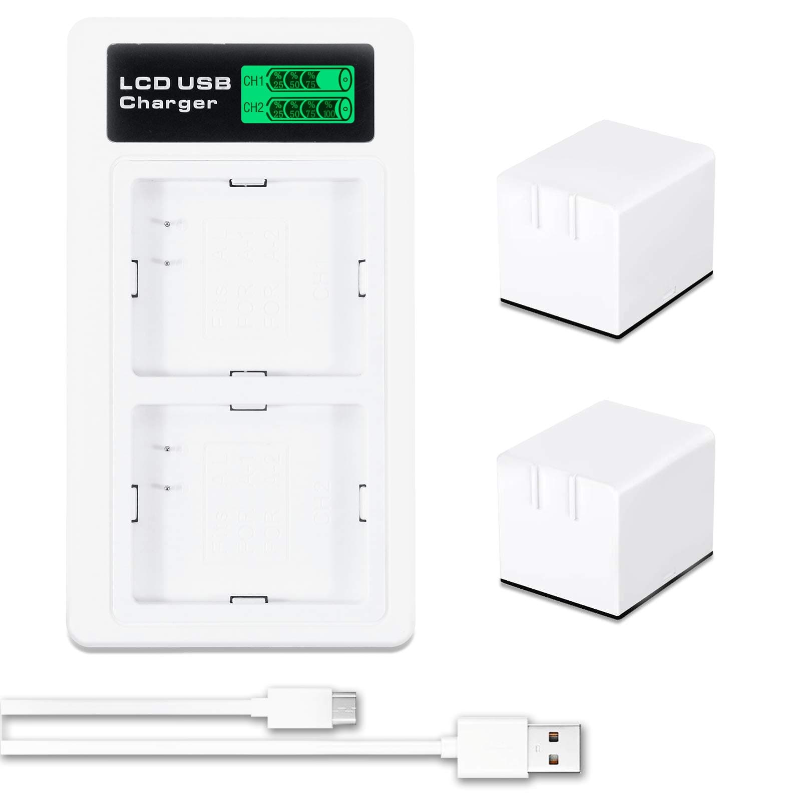 ZTHY 2-Pack Rechargeable Camera Battery Compatible with Arlo Pro/Arlo Pro 2 VMA4400 VMC4030 VMC4030P VMA4200, and USB Port Charger for Arlo Pro/Arlo Pro 2 /Arlo Security Light Battery 2440mAh