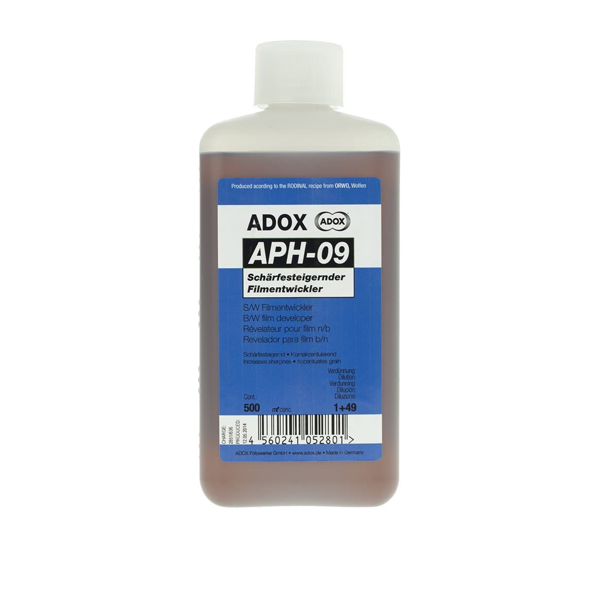 ADOX APH-09 Sharpening Starter Balance Developer 500 ml Concentrate