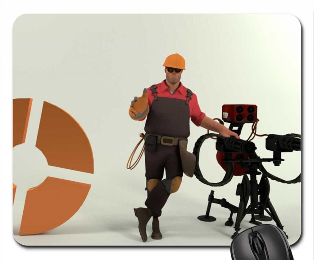 Mouse Pad TF2 Engineer, Mousepad (10.2 x 8.3 x 0.12 inches)