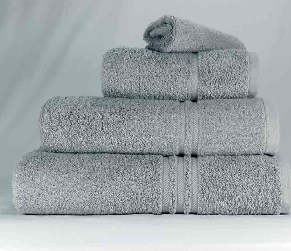 Blue Label 500gsm Plain Silver Grey Face Cloth (SEE SIZE OPTIONS)