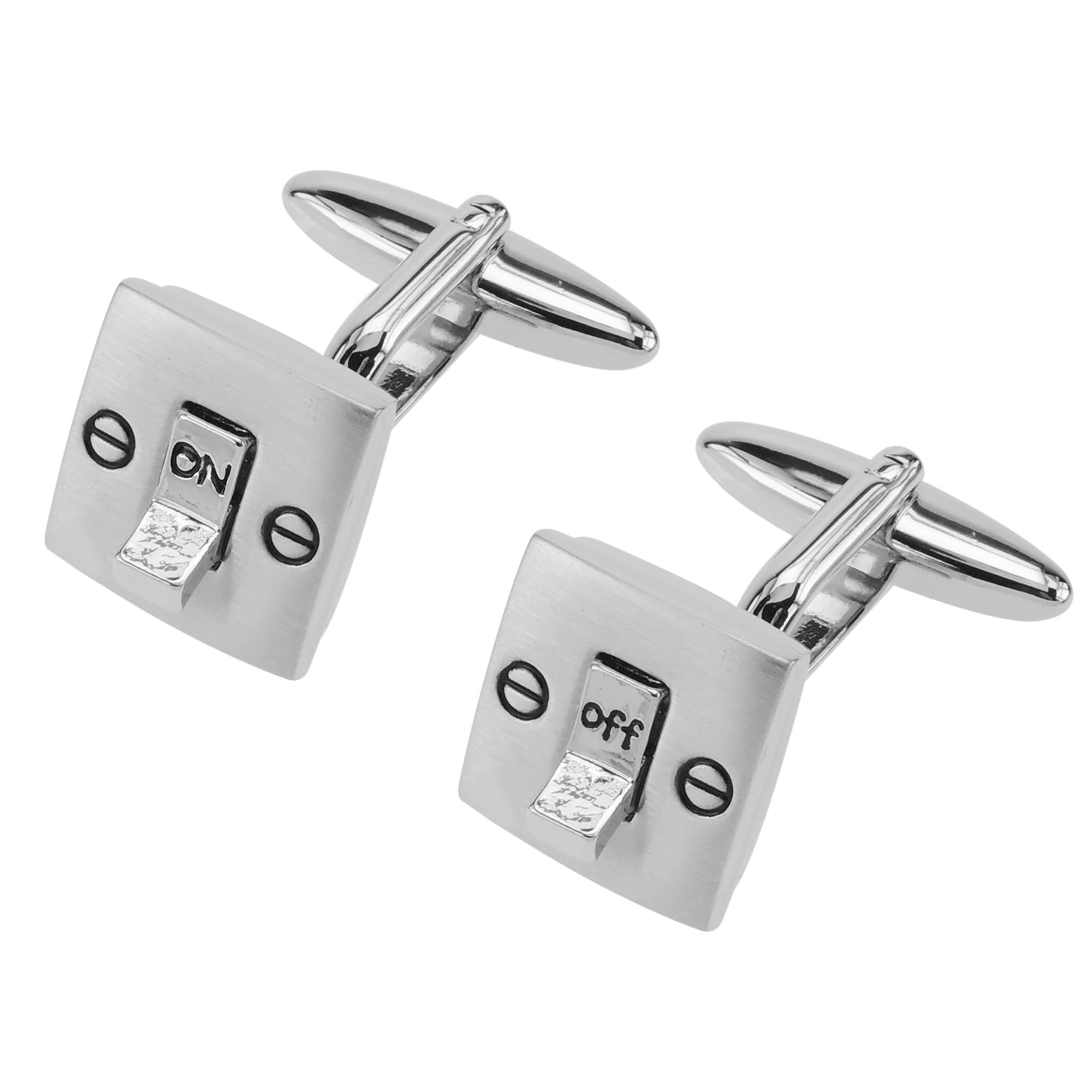 CUFF IT Novelty Cufflinks Light Switch ON and Off with Gift Box
