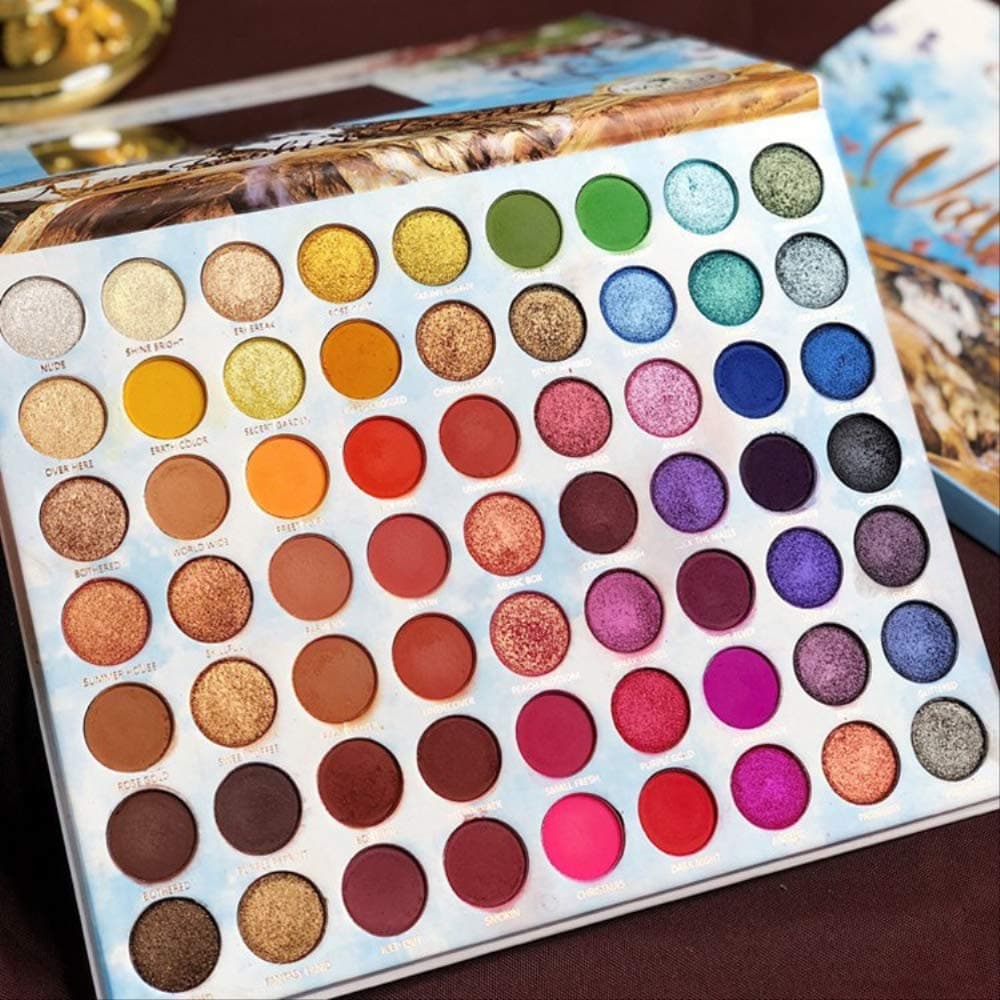 Eye Shadow Super-Fire 63 Color Eye Shadow Disk Waterproof No Makeup Makeup Artist Special Performance Makeup Plate