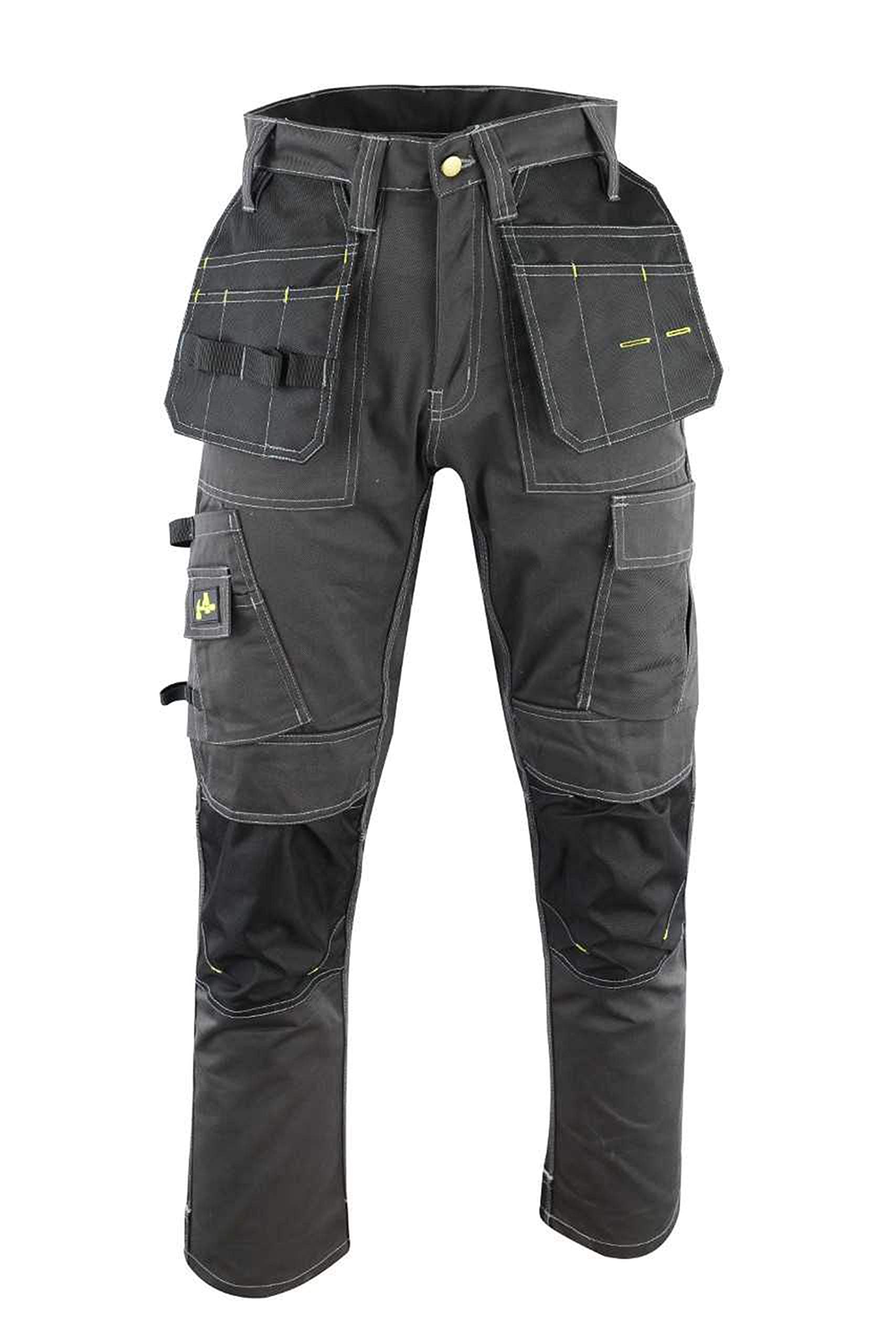 CharleyPants Work Wear Cargo Work Pants with Built in Tool Belt & Cordura Reinforced Knee Pad Pockets.