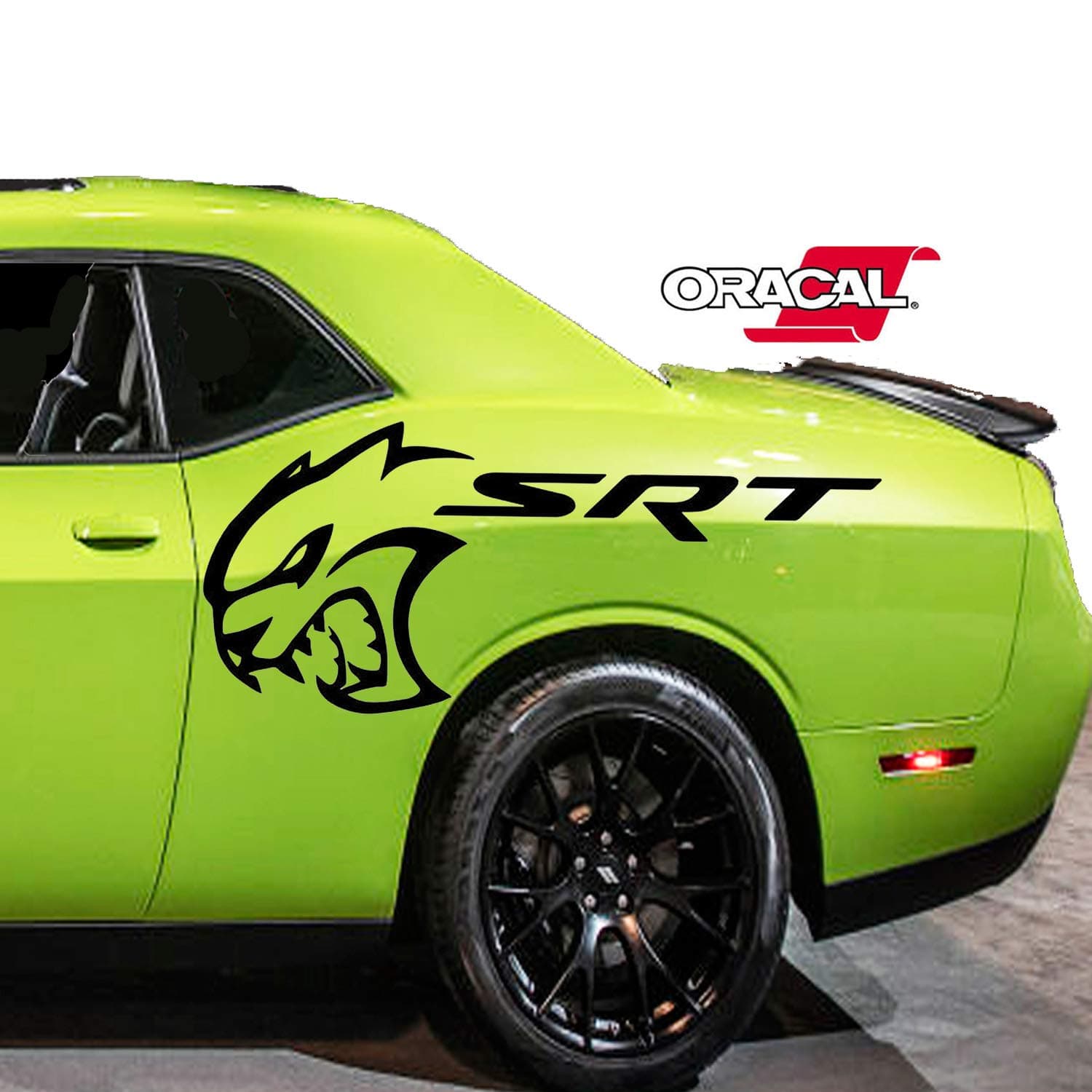 SRT Hellcat Decal Sticker Side Dodge Challenger Charger Graphics decals Accessories - Sports Cars powered by srt decal